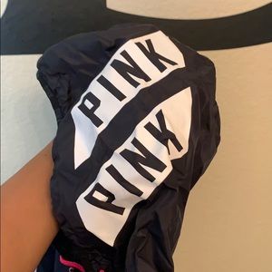 Pink windbreaker jacket